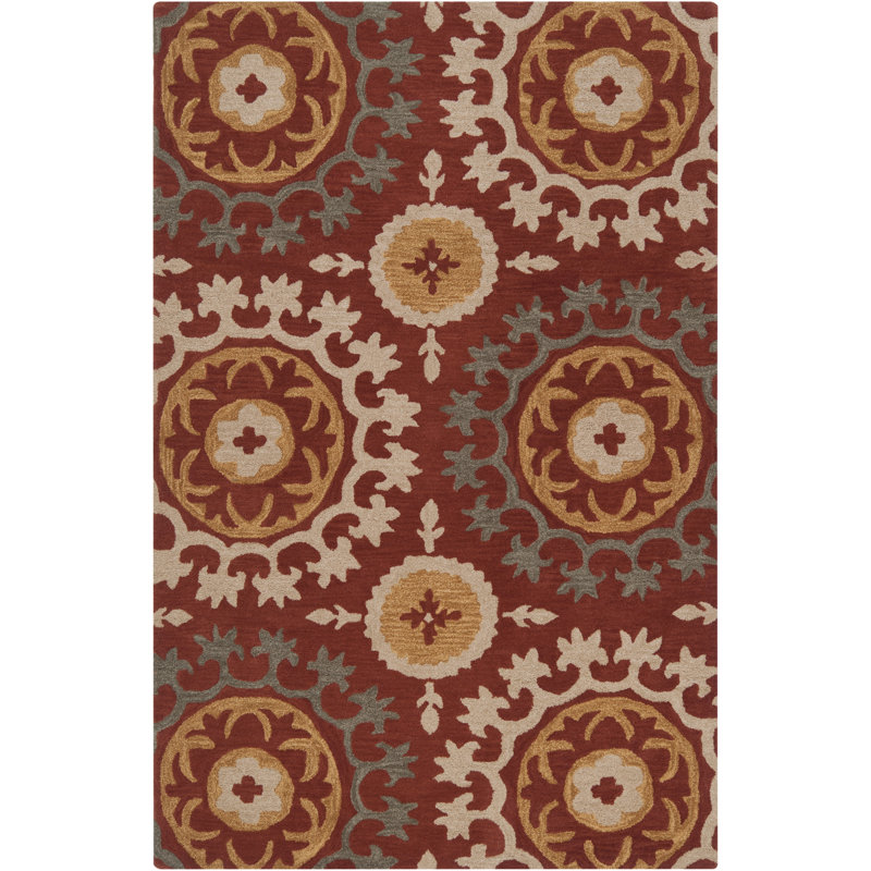 Bremner Wool Geometric Indoor Rug, Rectangle 2' x 3'