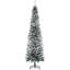 Arbre de Noël enneigé neige, acier PVC, décor moderne peu encombrant