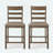 Charming Farmhouse Upholstered Wood Counter Stools Set For Stylish Spaces