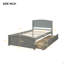Lit plateforme simple avec deux tiroirs-124917562