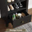 71" 16 Pair Shoe Storage Cabinet With 1 Storage Drawer And 4 Adjustable Shelves for Living Room-206961278