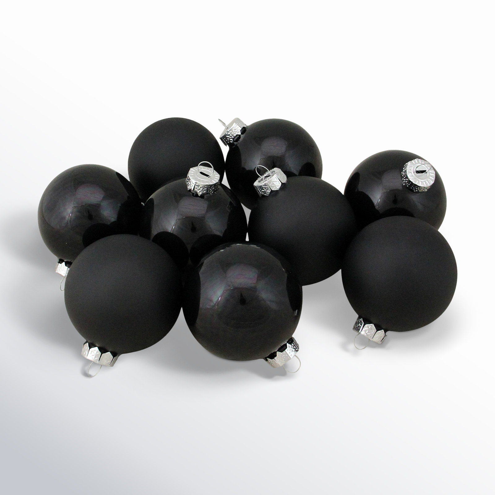 Northlight Seasonal 3" Glass Bauble, Black