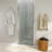 35 to 36-1/4 in. W x 72 in. H Bi-Fold Frameless Shower Doors in Brushed Nickel with 1/4" Clear Tempered Glass-134021887-134676407