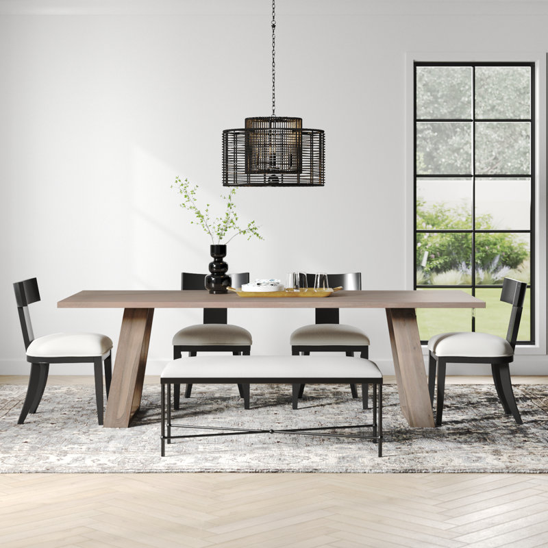 Mathias Acacia Solid Wood Dining Table