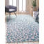 Tapis bleu sarcelle / gris Murph-63448758
