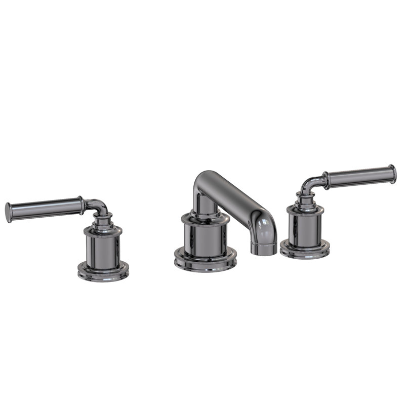 Taft Widespread Bathroom Faucet with Drain Assembly, Midnight Chrome