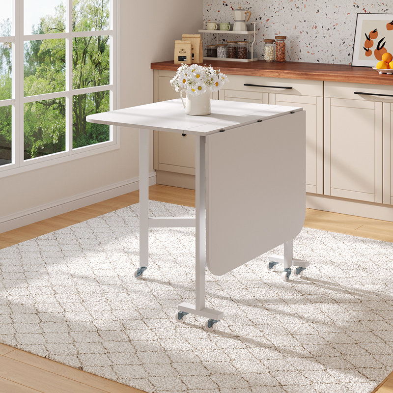 Oval Metal Base Dining Table, White, White