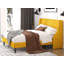 Lit plateforme tapissier Toderick avec aile de luxe et mélange de lin-985124328-985124324