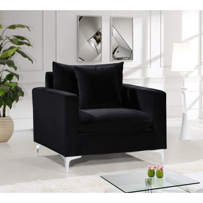 Fauteuil en velours de 36 po de largeur Shumpert