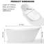 67 po Baignoire de trempage autoportante contemporaine Flatbottom