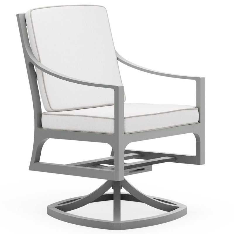 Alberti Outdoor Dining Armchair, Chestnut Brown