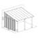 0.07m W x 3.19m D Door Canopy