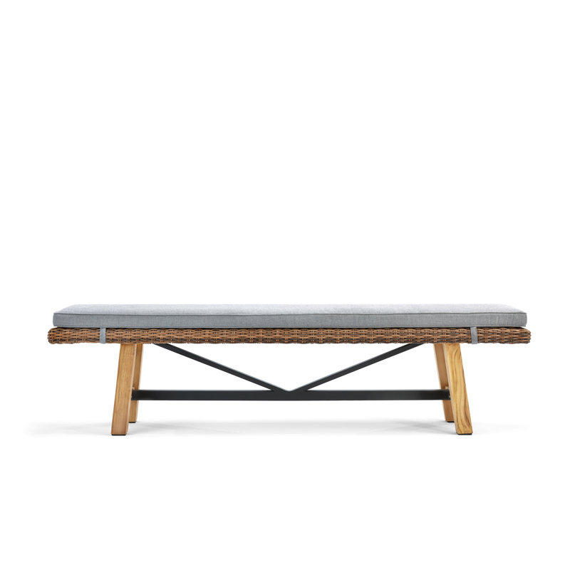 Truss Outdoor Teak Dining Bench