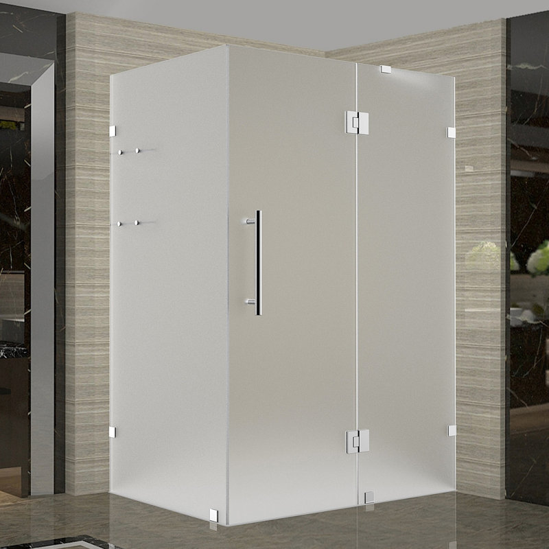 Avalux GS 38" x 72" Rectangle Hinged Shower Enclosure, Chrome