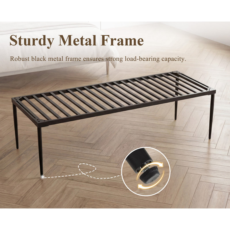 Tavione Storage Bench, Black