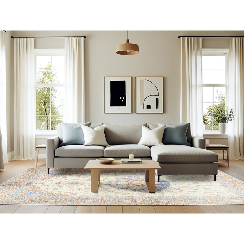 Oriental Indoor Rug, Rectangle 6' x 9'