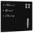 VidaXL Wall Mounted Magnetic Board Glass 15.7" x 15.7"