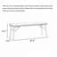 Long banc 47,54 po Mid-Century-221297762