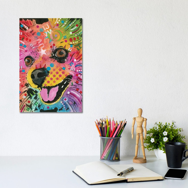 Pomeranian by Dean Russo - Wrapped Canvas Print, 20.32 cm H x 30.48 cm W