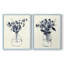 Vase floral indigo I - impression encadrée de qualité supérieure - prêt à être accroché - aucun clou requis - aucun clou requis-2056381496-2056381497