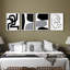 "Décoration murale abstraite moderne noir et blanc Boho", 4 pièces-101519918-101519923