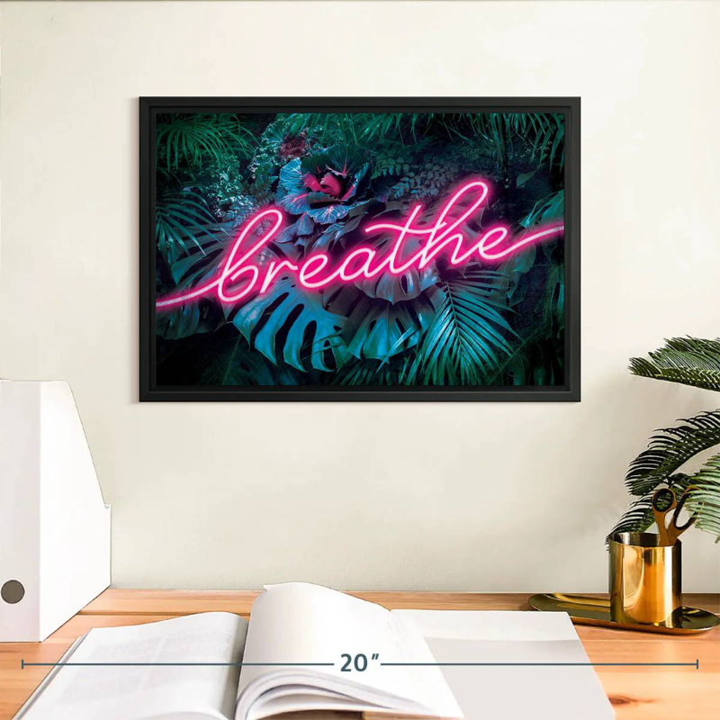 Tergel Breathe, typographie, H 9 po x l 13 po
