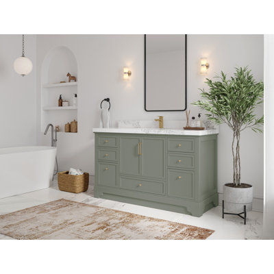 Alys 60'' Single Bathroom Vanity with Quartz Top