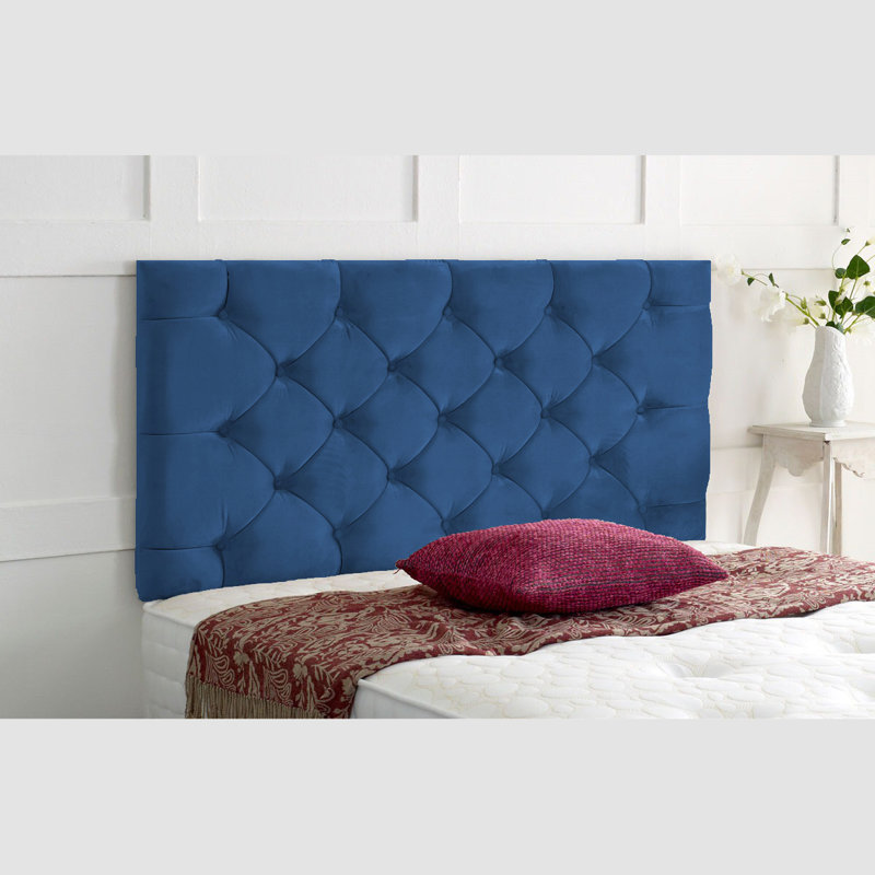 Carter-Mills Upholstered Headboard, Blue, Small Single (2'6)