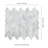Carrara White 12 in. x 13 in. Honed Marble Mosaic Floor and Wall Tile-130059206