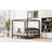 King Size Canopy Platform Bed With Headboard And Support Legs, Brown Wash