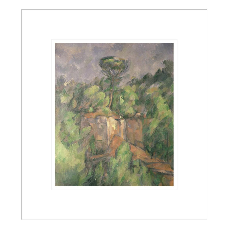 «Bibemus Quarry» par Paul Cézanne, impression giclée encadrée, H 15,42 po x l 13,75 po