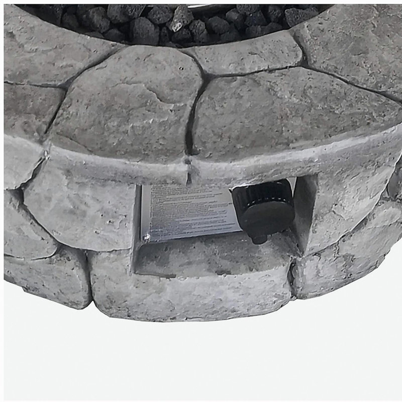 Foyer d'extérieur en béton renforcé de fibres