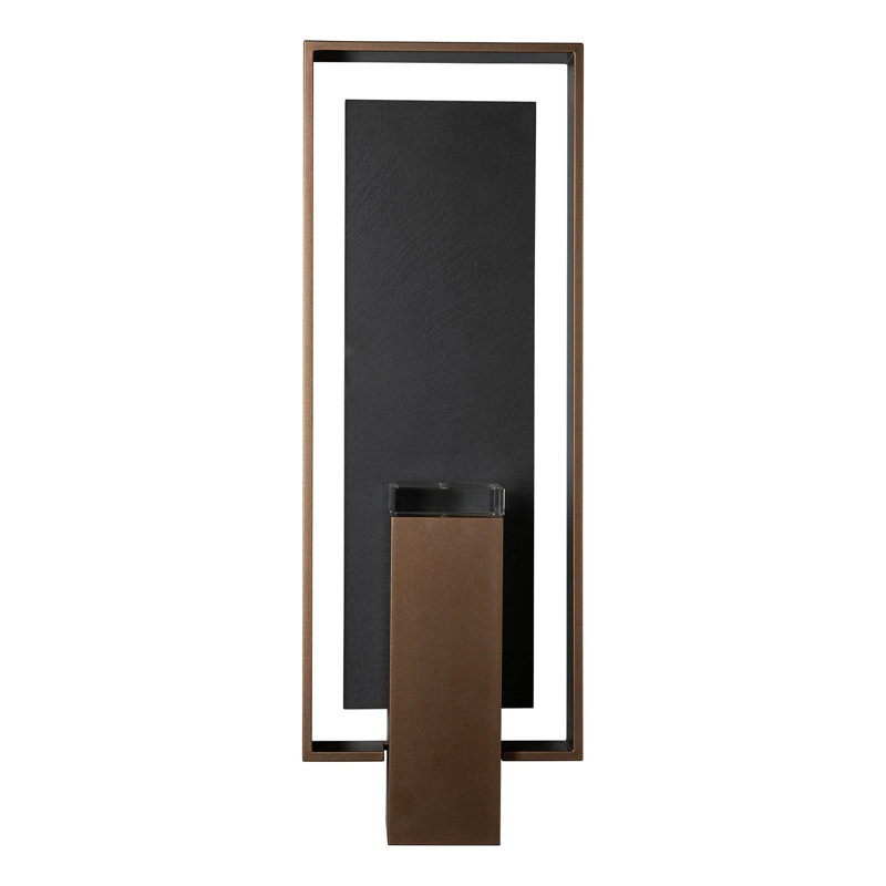 Shadow Box Aluminum Wall Light, Coastal Bronze
