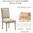 French Country Dining Chairs - Mid-Century Modern Upholstered Wood Linen with Rectangular Back-1934218617-1936130192-1934218615