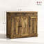 Armoire de rangement rustique avec conception anti-basculement-611057924