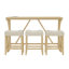 Ensemble de 4 tables de bar et chaises pour le salon, la salle à manger et la cuisine-486230970