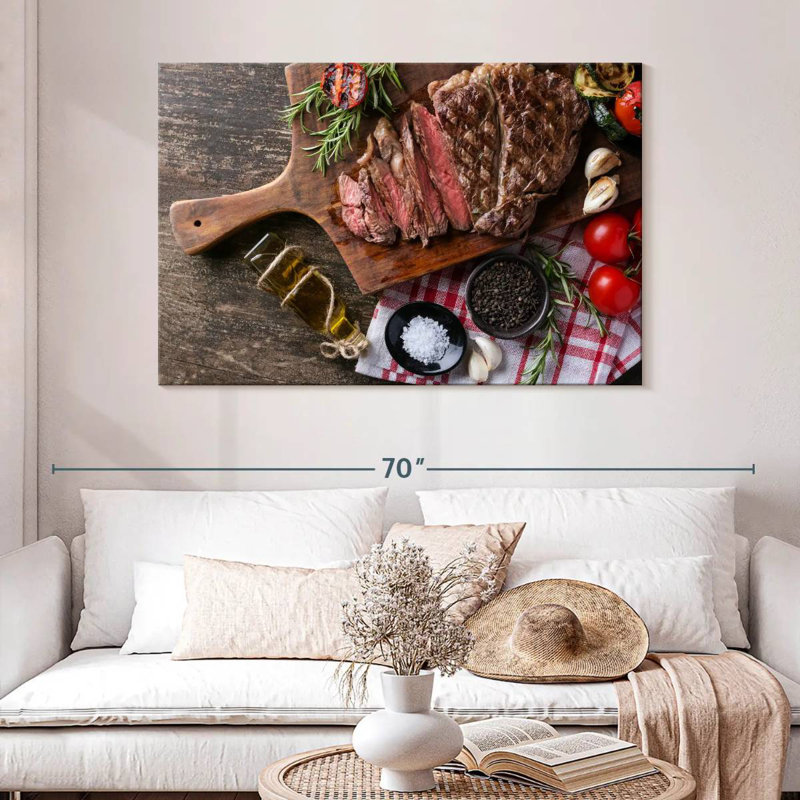Yarlin Sliced Beef Steak, 32" H x 48" W