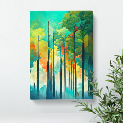 Forest Composition No.6 Abstract - Wrapped Canvas