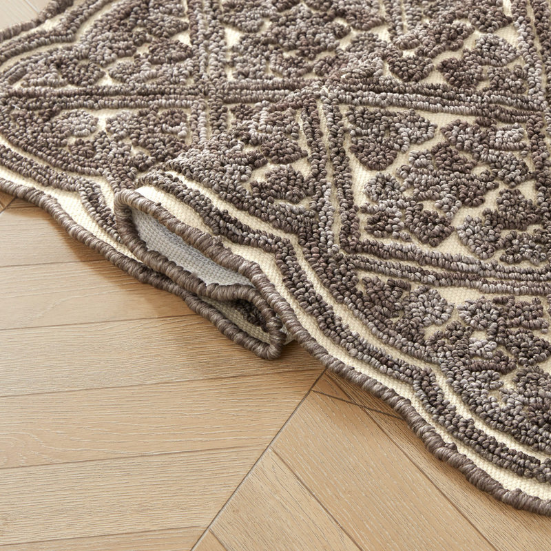 Laura Ashley Austell Space Dyed Loop Hi/Low Rug, Runner 1'8" x 5'
