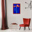 «Amaryllis» par Piet Mondrian, reproduction d'art sur toile encadrée-114437585-114437581
