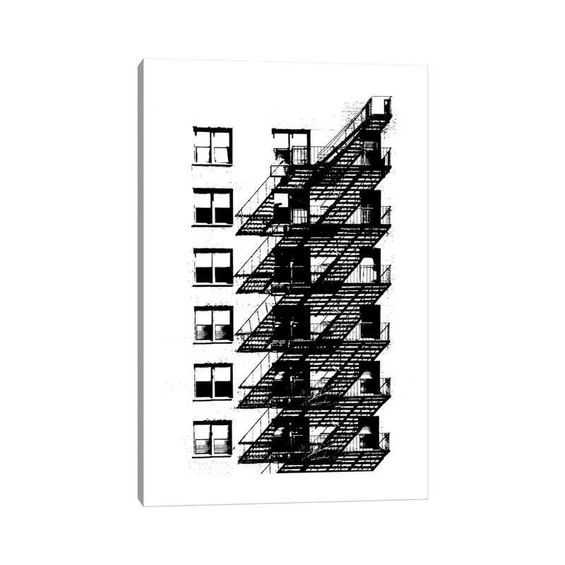 NYC In Pure B&W X by Jeff Pica - Wrapped Canvas Print, 20.32 cm H x 30.48 cm W