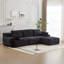 Modern Memory Foam Compressed Sofa,Large Sectional Couches For Living Room,Pet-Friendly Cloud Modular Sectional Sofa,Corduroy Fabric,Extra Deep Loveseat,No Assembly Required-1487854420