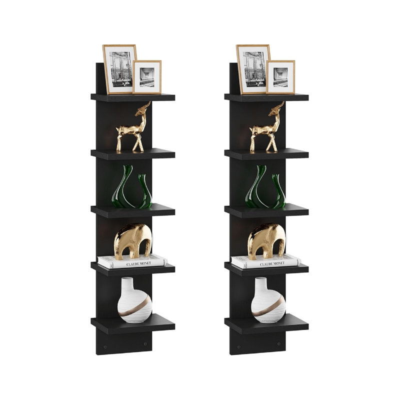 75.5 cm H x 15 cm W Floating Shelf Bookcase