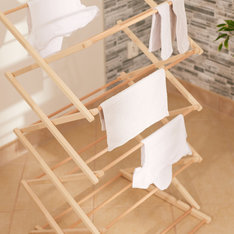 Wood Foldable Freestanding Drying Rack