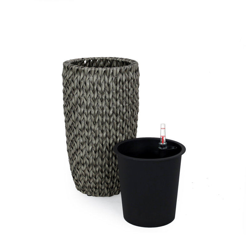 Pot à fleur Barmore, Gris, H 19,7 po x l 10,6 po x P 10,6 po