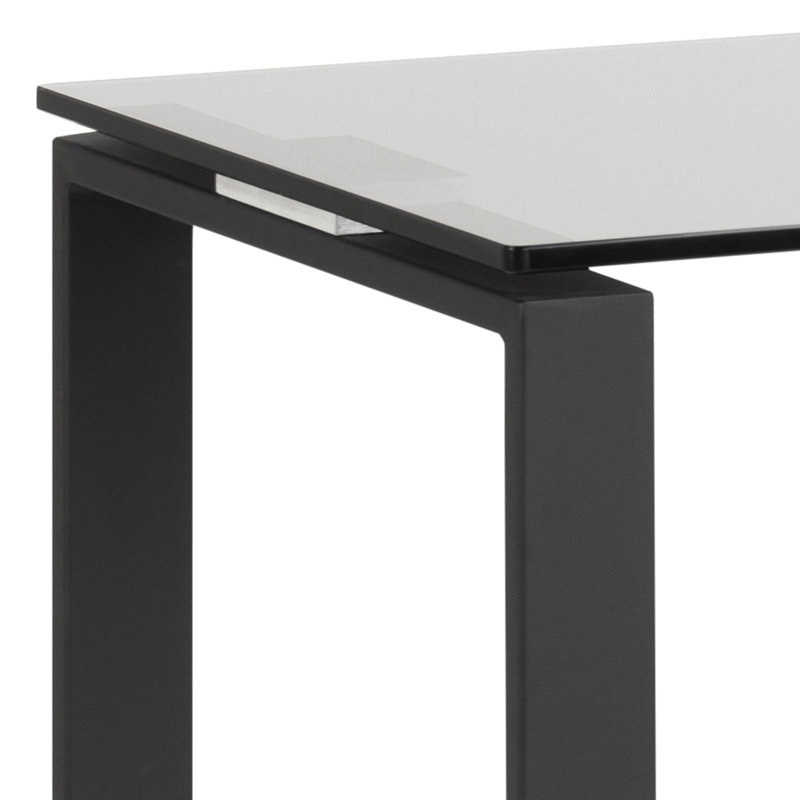 Halycon 110cm Glass Top Console Table