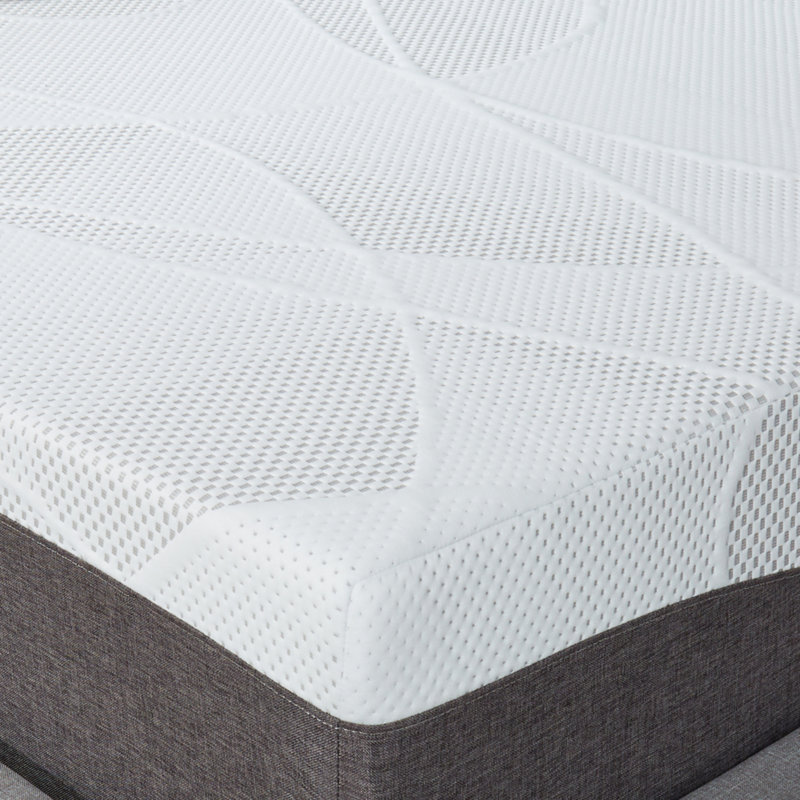 Slumber Solutions Renew Firm Gel Memory Foam Mattress Set, King, 10"