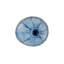 Indigo Mosaic Vase, Wide