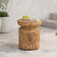 Table d'appoint ronde d'extérieur Angie en faux bois