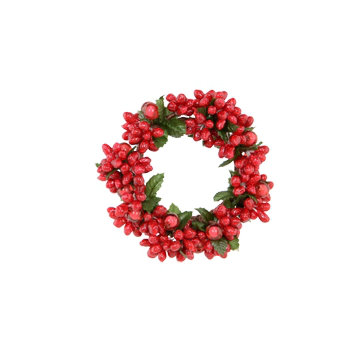 Outdoor X'Mas Berry Ring (Set of 4) The Holiday Aisle® 